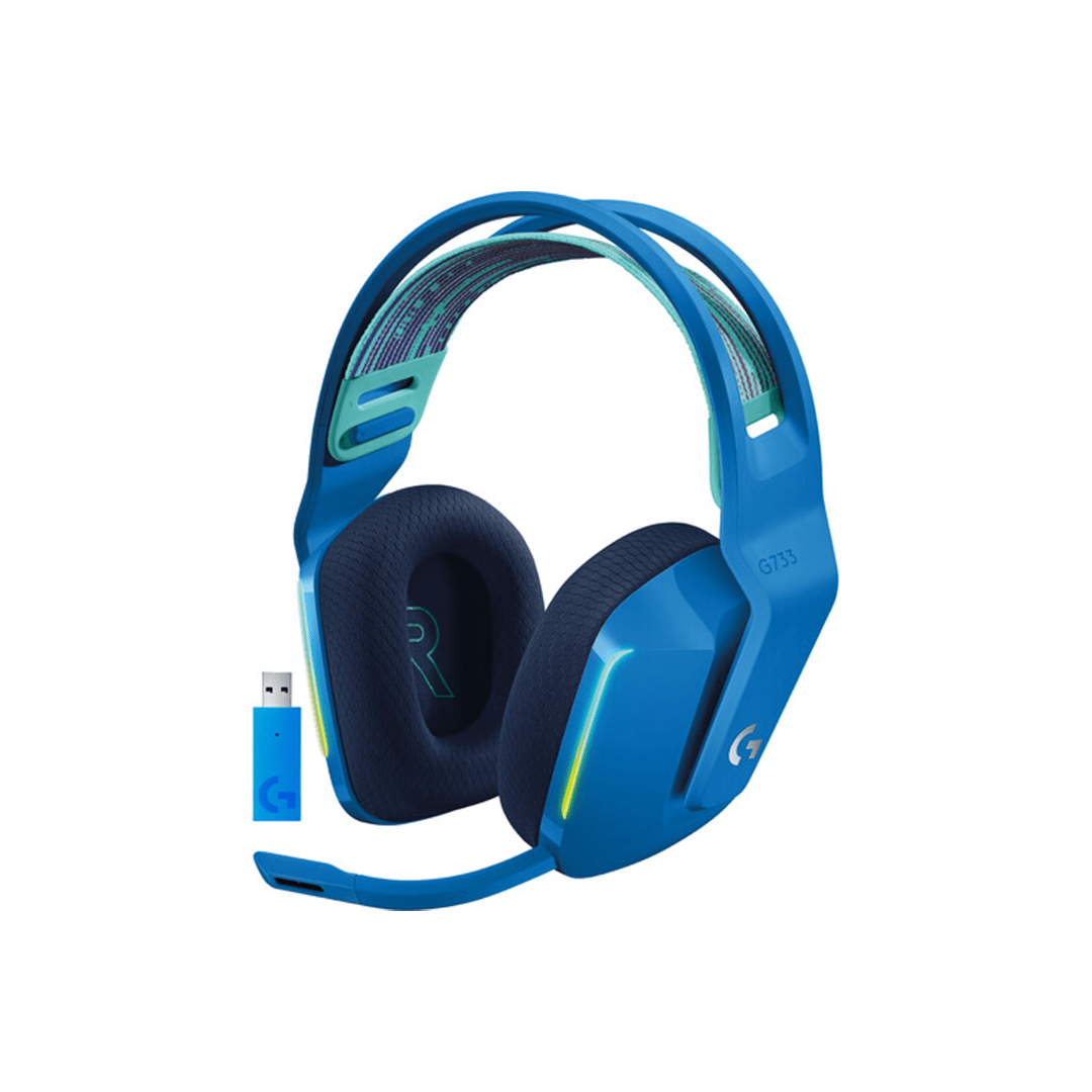 Logitech G733 LIGHTSPEED Wireless RGB Gaming Headset - Blue in Qatar Logitech G733 LIGHTSPEED Wireless RGB Gaming Headset - Blue in Qatar